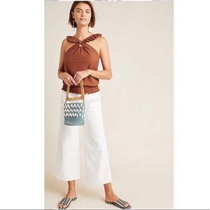 Anthropologie Marisol Ruffled Halter Blouse